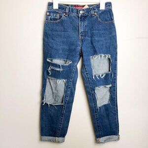 Levi's 550 Custom Distressed Mom Jeans